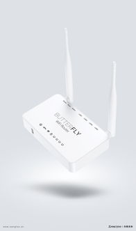 路由器 u盘产品效果图 产品渲染